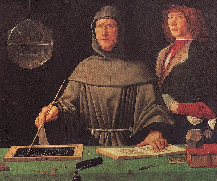 Portrait of Luca Pacioli, traditionally attributed to Jacopo de